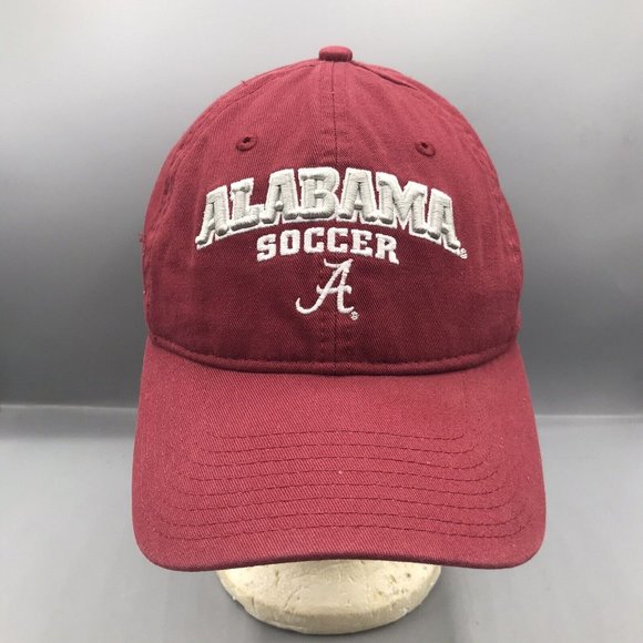 Alabama Soccer Crimson Tide Hat Cap The Game Red Adjustable Strapback NCAA - VGC - Picture 1 of 6
